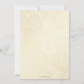 金ゴールドグリーンスパークルドレス甘い16誕生日 招待状 (裏面)