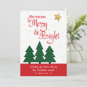 金ゴールドグリーンツリーベブライトメリースクリプトシンプル シーズンカード (スタンド正面)