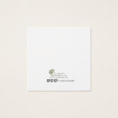 金ゴールドグリーントロピカル葉ズソーシャルメディアネックレス (裏面)