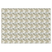 金ゴールドグリーントロピカル離れサージ テーブルクロス (正面(横))