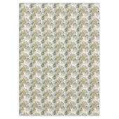 金ゴールドグリーントロピカル離れサージ テーブルクロス (正面)