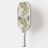 金ゴールドグリーントロピカル離れサージ ピックルボールラケット (左)