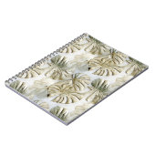 金ゴールドグリーントロピカル離れ ノートブック (左側)