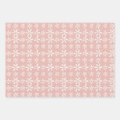 金ゴールドグリーンピンクローゼリーフエレガントかわいらし ラッピングペーパーシート (正面3)