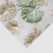 金ゴールドグリーンホワイト熱帯葉 薄葉紙 (詳細)