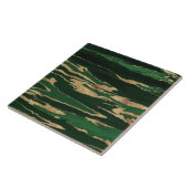 金ゴールドグリーンマーブル抽象芸術絵画ズ タイル (側面)