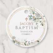 金ゴールドグリーンユーカリプタスボーイバプテスマ フェイバータグ (裏面)