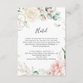 金ゴールドグリーンリーフフローラホテル エンクロージャーカード (正面)