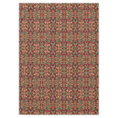 金ゴールドグリ離れーンREDホリデーテーブルクロス テーブルクロス (正面)