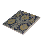 金ゴールドグレイナイトブルークラシックアイリスヴィンテージ タイル (側面)