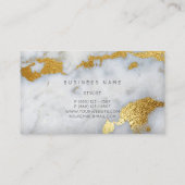 金ゴールドグレイ大理石グラムビップ名刺 名刺 (裏面)