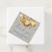 金ゴールドグレイ結婚クリスマス フェイバータグ (インサイチュ)