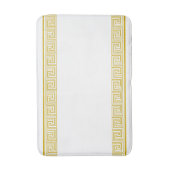 金ゴールドグレシアンフリーズデザイン バスマット (正面縦)