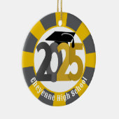 金ゴールドグレークラス2025 (名前の追加)卒業 セラミックオーナメント (右)