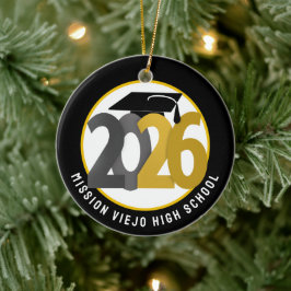 金ゴールドグレークラス2026写真卒業 セラミックオーナメント