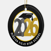 金ゴールドグレークラス2026写真卒業 セラミックオーナメント (左)