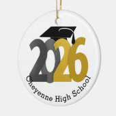 金ゴールドグレークラス2026写真卒業 セラミックオーナメント (左)