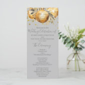 金ゴールドグレークリスマス結婚式 プログラム (スタンド正面)