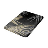 金ゴールドグレーパーム葉ズドリーム1 バスマット (アングル)