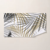 金ゴールドグレーブラックパー葉ムズドリームカリサマーヴィ バスタオルセット (ハンドタオル)