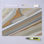 金ゴールドグレーマーブルストーンストライプズ 薄葉紙 (クラフト)