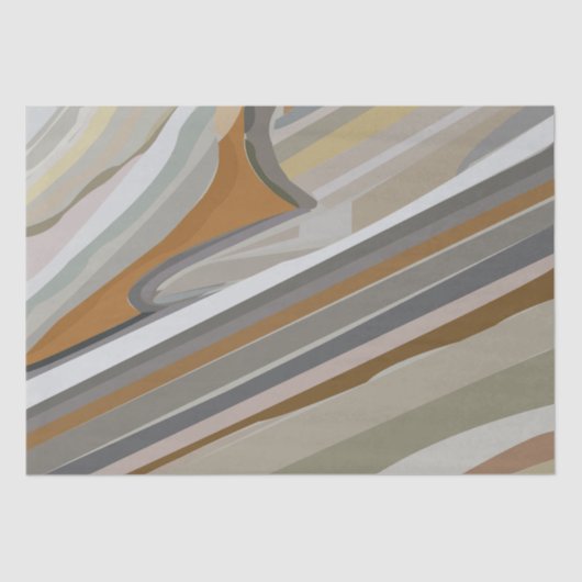 金ゴールドグレーマーブルストーンストライプズ 薄葉紙 (正面)