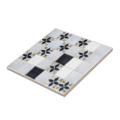 金ゴールドグレー小タイルパターン タイル (側面)