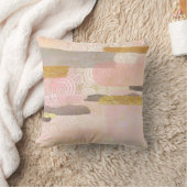 金ゴールドグレー&ライトピンク  クッション (ブランケット)