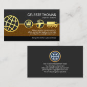 金ゴールドグローバル物流供給ライン 名刺 (正面/裏面)