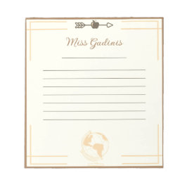 金ゴールドグローブ先生 ノートパッド