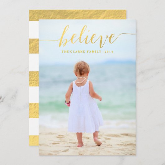 金ゴールドグ信じラムホリディフォトカード シーズンカード (正面/裏面)