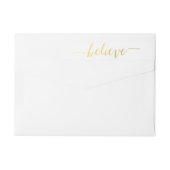 金ゴールドグ信じラムホリディフォト差出人住所 ラップアラウンドラベル (裏面)