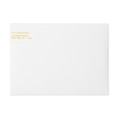 金ゴールドグ信じラムホリディフォト差出人住所 ラップアラウンドラベル (正面)