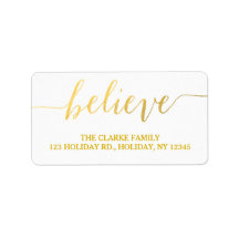 金ゴールドグ信じラム |休日の住所 シール