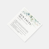 金ゴールドグ葉リービアおもしろい事実結婚の スタンダードカクテルナプキン (角)