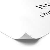 金ゴールドグ葉リー結婚バーのポスター ポスター (角)