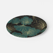 金ゴールドグ葉ロン ペーパープレート (アングル)