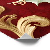 金ゴールドグ離れリードのクリスマス・ホリデー・ポスター ポスター (角)