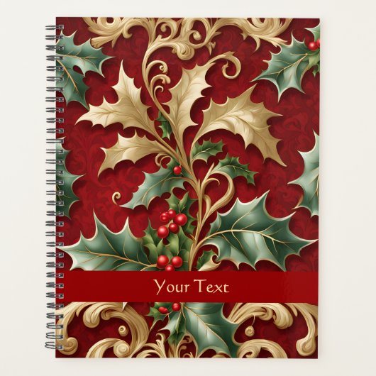 金ゴールドグ離れリーンクリスマスホリデー プランナー手帳 (正面)