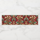 金ゴールドグ離れリーンクリスマスホリデー ペットボトルラベル (シングルラベル)