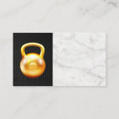 金ゴールドケトルベル |大理石炭素繊維 名刺 (裏面)