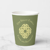 金ゴールドケルトクラシッククロス信仰とベゴラ 紙コップ (裏面)