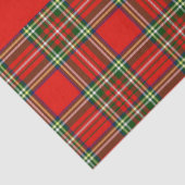 金ゴールドケルトハート、ルビー、赤緑色スコットランドタータンチェック 薄葉紙 (詳細)