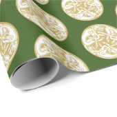 金ゴールドケルト犬トリオパッテン ラッピングペーパー (ロールコーナー)