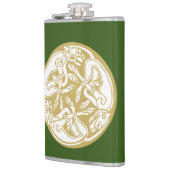 金ゴールドケルト犬トリオ フラスク (左)
