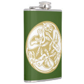 金ゴールドケルト犬トリオ フラスク (右)