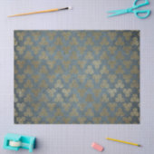 金ゴールドケルト結び目模様スパイラル切り離し 薄葉紙 (クラフト)