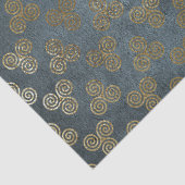 金ゴールドケルト結び目模様スパイラル切り離し 薄葉紙 (詳細)