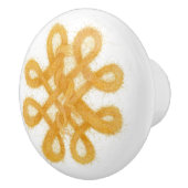 金ゴールドケルト結び目模様セラミックノブ セラミックノブ (右)