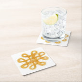 金ゴールドケルト結び目模様ダイヤモンド紙コースター ペーパーコースター (インサイチュ)